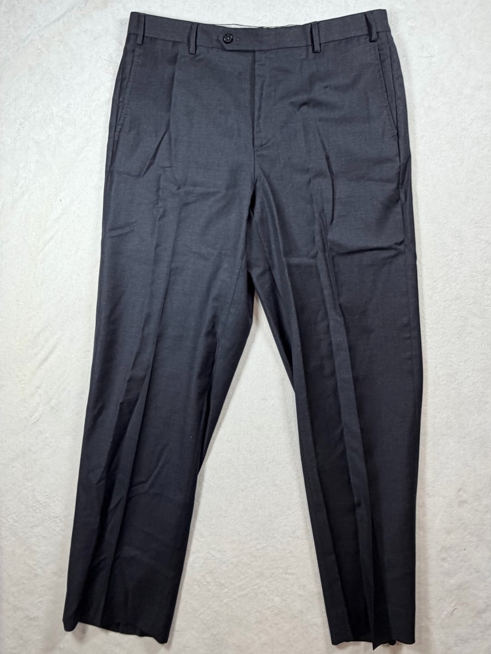 Zanella Made in Italy 36W 31L 100% Wool Men's Black Dress Trousers